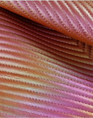 Kolorowy skraj diamentowy PVC fałszywa sztuczna torebka skórzana materiał tkanin skórzanych