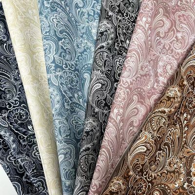 Pvc Flora Printed Film Style Sztuczna skóra syntetyczna do opakowań torebki, notebooków, telefonów, szpilki, fałszywe tkaniny ze skóry