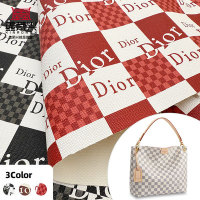 Drukowany materiał ze skóry fałszywej z PVC o grubości 0,8 mm do toreb i torebek