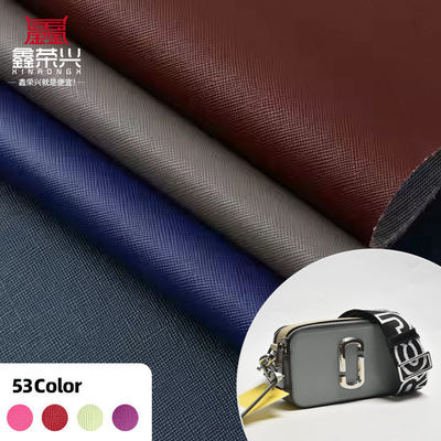 PVC Saffiano Skóra Syntetyczna z Wzorem Krzyża do Mebli, Szerokość 54"