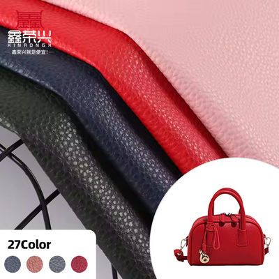 Skóra PVC w 58 kolorach z podwójnym szczotkowaniem i wytłoczonym wzorem do toreb i mebli