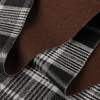 Komfort fałszywa torebka PU skóra stylu szkockiego Plaid miękkie aksamitne dno