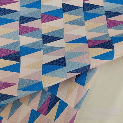 0.8mm Kolorowy Design Geometryczny Skóra z PVC do torebki, pudełka do pakowania, etui telefonicznej, dekoracja