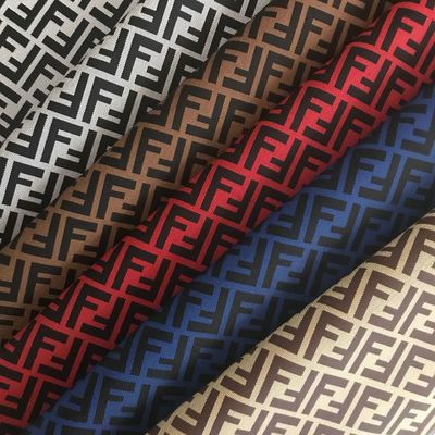 Drukowane podwójne litery F PVC fałszywe torebki skórzane torebki portfel obudowa telefoniczna pakiet pudełko podarunkowe tkanina skórzana