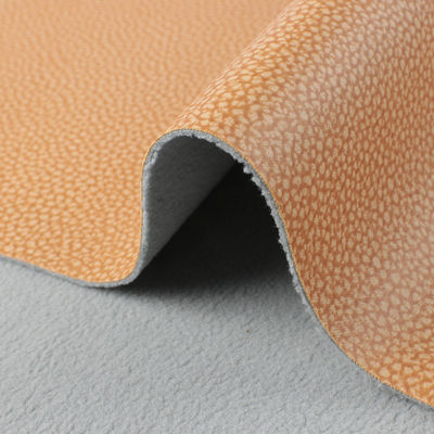 Litchi Leather Fabric 1,2 mm Oddychająca tkanina ze skóry do sof / poduszek