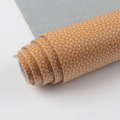 Litchi Leather Fabric 1,2 mm Oddychająca tkanina ze skóry do sof / poduszek