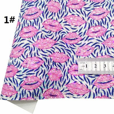 Drukowany różowy PU poliuretanowy skórzany błyszczyk Walentynki