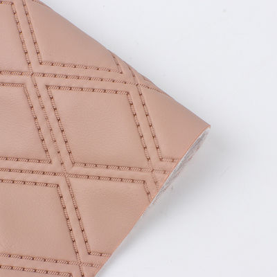 Miękkie, zszyte, haftowane, diamentowe tkaniny dekoracyjne, sztuczna skóra PVC fałszywa