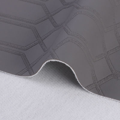 Wzorzec sześciokątny, kwadratowy, plaidowy, tkanina ze sztucznej skóry sztucznej