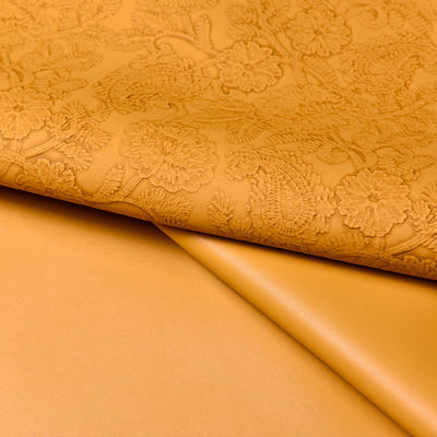 3D Retro Floral Embossed PVC Skóra do torebki Opakowania Pudełka Dekoracyjna tkanina Placemat Sztuczna skóra