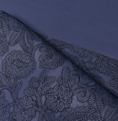 3D Retro Floral Embossed PVC Skóra do torebki Opakowania Pudełka Dekoracyjna tkanina Placemat Sztuczna skóra