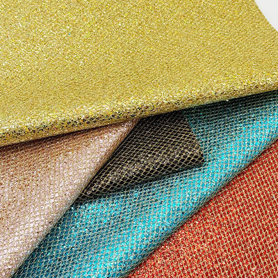 Siatka-Typ Gruboziarnisty Brokat PVC Skóra Syntetyczna Rozciągliwa Skóra Ekologiczna Materiał na Buty Bagaż Torbę Opakowania Sofa Podszewka Zewnętrzna