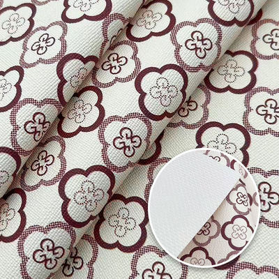 Pvc Cztery liście koniczyny Drukowany styl Sztuczna skóra syntetyczna do opakowań torebki Notesbook Telefon Shell Fabryka ze skóry fałszywej