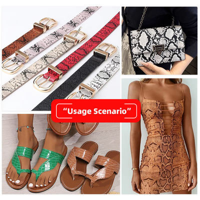 PU Wzór z ziarna skóry węża Folia do termotransferu Druk Syntetyczna skóra Torebka Buty Portfel Dekoracja Pasek Sztuczna skóra Tkanina