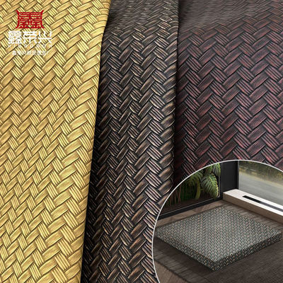 Pvc Big Mat Weave Pattern Sztuczna skóra syntetyczna Opakowanie Portfel Pudełko Buty Notatnik Sztuczna tkanina skóra