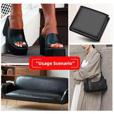 Hurtowy podwójnie szczotkowany podkład PVC Różne wzory wytłaczane Sztuczna skóra syntetyczna do toreb, sof, materiały ze sztucznej skóry