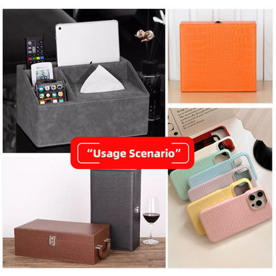 Sprzedaż hurtowa Pvc False Skóra Portfel Pudełko Buty Notatnik Litchi Zwierzęce Tkaniny krzyżowe Sztuczne tkaniny ze skóry syntetycznej