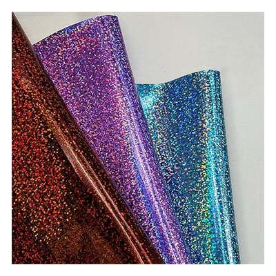 PU Holograficzna Skóra Lustrzana Duży Wzór Szkła Ziarno Lustrzane Syntetyczne Sztuczne Faux Buty Kosmetyczka Torebka Skóra Tkanina