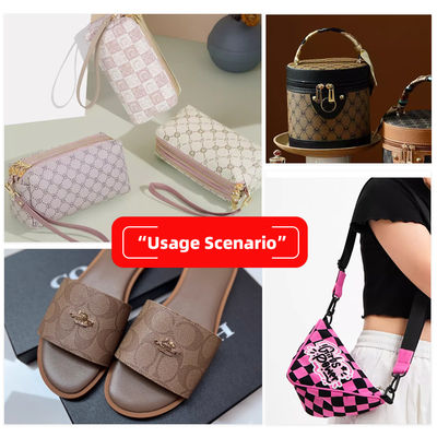 Drukowany materiał ze skóry fałszywej z PVC o grubości 0,8 mm do toreb i torebek