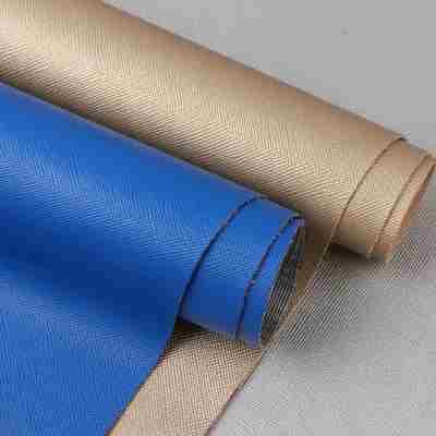 PVC Saffiano Skóra Syntetyczna z Wzorem Krzyża do Mebli, Szerokość 54"