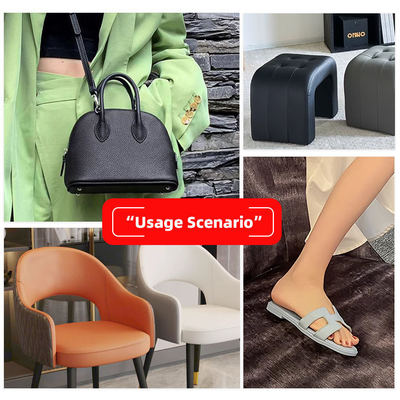 PVC Litchi ziarna Sztuczna skóra do mebli 54 cali szerokości