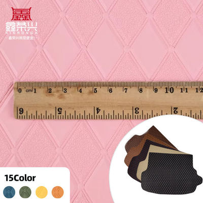 PVC Rhombus Embossed Style Sztuczna skóra syntetyczna do samochodu Stopa foteliki foteliki sofki torebka dekoracyjna