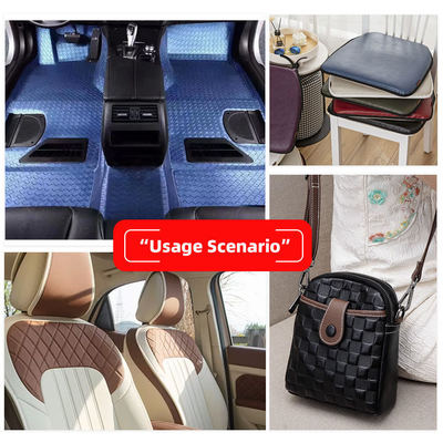 PVC Diamentowy Rombus Wyróżniony Styl Sztuczna Skóra Sztuczna Do Samochodu Stopa Footer Siedzeń samochodowych Sofa Dekoracja Torba Sztuczna Tkanina Skóra