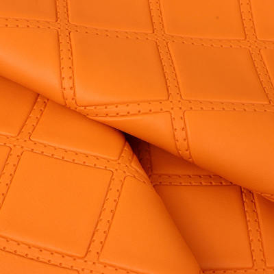 Sztuczna skóra syntetyczna PVC w romby, tłoczona, do tapicerki samochodowej, siedzeń samochodowych, sof, dekoracji, toreb, tkanina ze sztucznej skóry