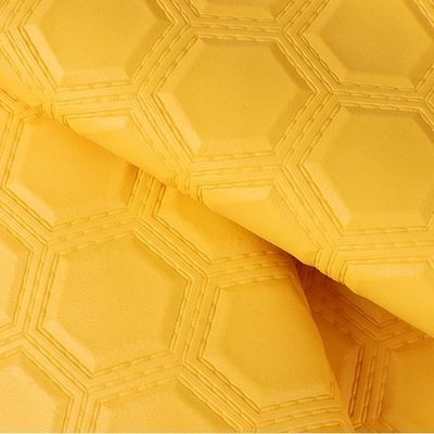 PVC haftowanie sześciokątny wygrawerowany sztuczna skóra syntetyczna do samochodu stopa foteliki foteliki sofa dekoracja torba sztuczna tkanina skóra