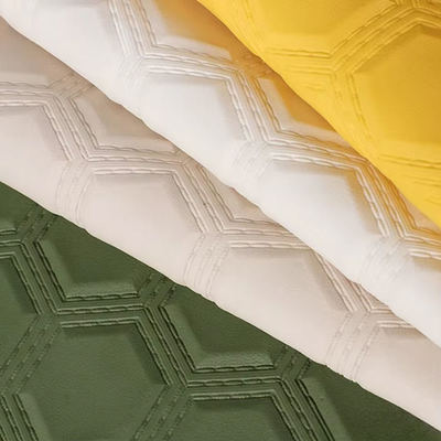 PVC haftowanie sześciokątny wygrawerowany sztuczna skóra syntetyczna do samochodu stopa foteliki foteliki sofa dekoracja torba sztuczna tkanina skóra