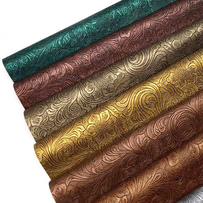 Sztuczna skóra syntetyczna z wzorem kwiatowym PVC, portfel, pudełko, buty, notatnik, tkanina ze sztucznej skóry