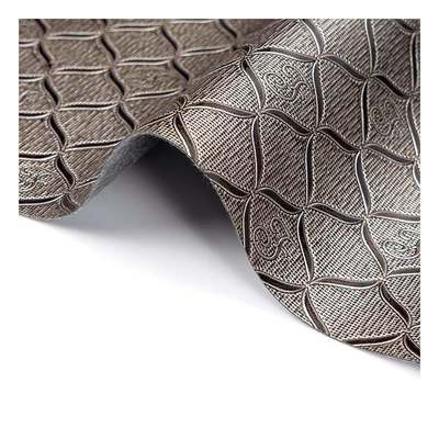 Sprzedaż hurtowa Pvc Jasny wzór geometryczny Sztuczna skóra syntetyczna Opakowanie Portfel Pudełko Notatnik Sztuczna skóra