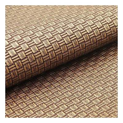 Sprzedaż hurtowa Pvc Antyczny miedziany wzór tkaniny Sztuczna skóra syntetyczna Opakowanie Portfel Pudełko Buty Notatnik Sztuczna skóra Tkanina