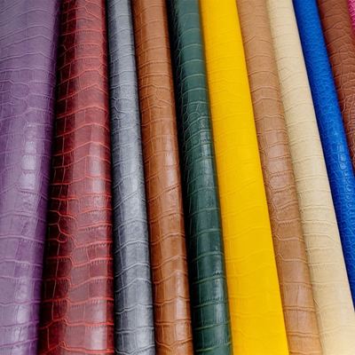 Pvc Krokodyl ziarno Sztuczna skóra syntetyczna Portfel pudełko buty Ntoebook fałszywa skóra tkanina