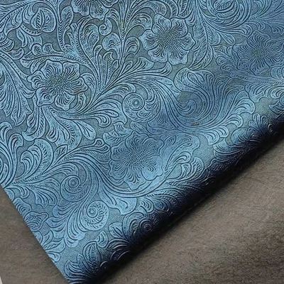 Wzorzec kwiatowy z embozowanego PVC Skóra syntetyczna do pudełek portfelowych Buty Notes Dekoracyjne torebki Trwałe materiały ze skóry fałszywej