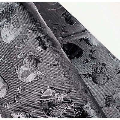 Wholesale PVC Highlights of 045 # Panda Grain Pattern Artificial Synthetic Leather Wallet Box Shoes Notebook Fabric