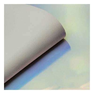 Rainbow Pu Holograficzne Metalowe Kolorowe Lustrzane Skóra Sztuczna Sztuczna Sztuczna Oszustwa Buty Pudełka Księgnik Skóra Tkanina