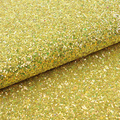 Elastyczny PU Błyszczący Chunky Hexagon Glitter Tkanina Skóra syntetyczna do butów Worki Łuk Rzemiosła Kapelusz Faux Skóra Tkanina