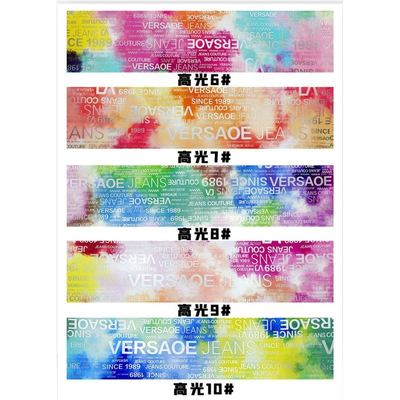 PU Rainbow Letter Print Magazine Design Skóra syntetyczna wodoodporna Tkanina ze sztucznej skóry do torebki bagażowej Meble kosmetyczne/sofy