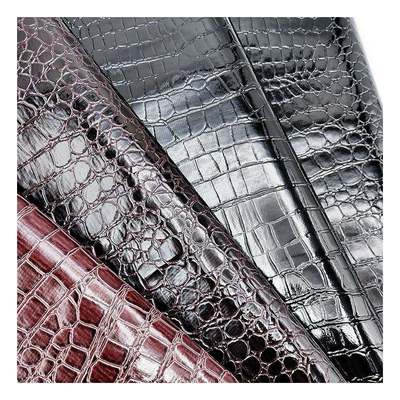 Wysoki połysk wzór kamienia PVC skóra syntetyczna wzór zwierzęcy Buty Torby i Torebki Tkanina ze sztucznej skóry