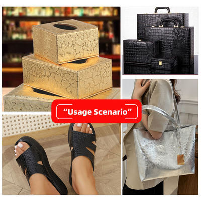 Wysokogląski PVC Krokodyl Wytłoczony Ziarniste Geometria Zwierzę dla dekoracji torebki obuwniczej Tkanina ze sztucznej skóry syntetycznej do rzemiosła