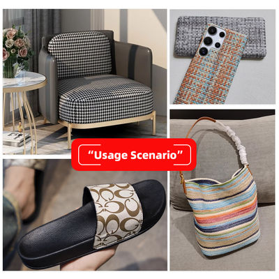 Skóra ekologiczna PVC o grubości 0,8 mm i szerokości 137 cm z nadrukiem maty trawiastej w 5 kolorach