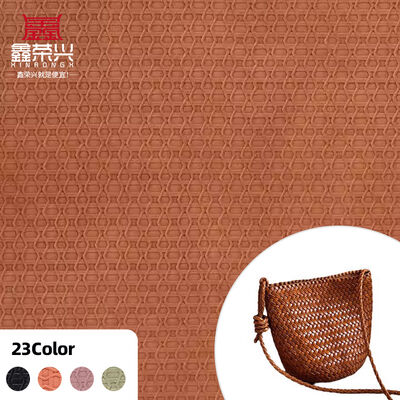 Skóra syntetyczna z tkanym wzorem w stylu vintage do torebek, butów, sof, samochodów, portfeli, dekoracji, pasków, sztuczna skóra