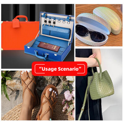 Skóra syntetyczna z tkanym wzorem w stylu vintage do torebek, butów, sof, samochodów, portfeli, dekoracji, pasków, sztuczna skóra