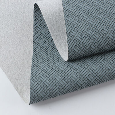 PVC Woven Pattern Artificial Synthetic Leather for Bag Packing Box Sofa Chair Belt Faux Leather Fabric Materials