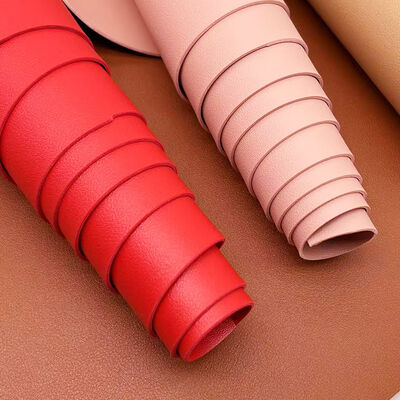 Skóra syntetyczna sztuczna skóra PVC ziarno cielęce dwustronna tłoczona materiały ze skóry ekologicznej do rękodzieła, torebek, podkładek stołowych, portfeli