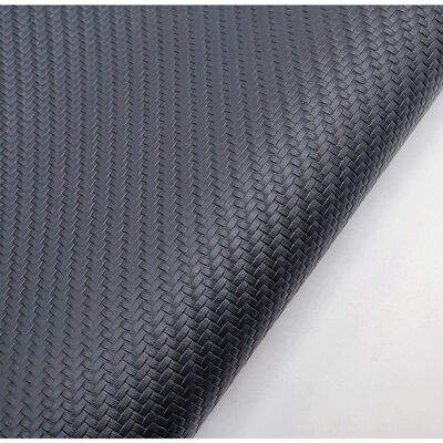 Hot-sale Pvc  Mat Woven Grain Patterns  Artificial Synthetic Leather Cheap Price Chair Sofa Shoes Car Foot Mat Faux Leather