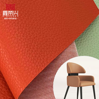 Hot-Sale PVC Artificial Synthetic Leather Embossed Oriental Litchi Grain Waterproof Furniture Crafts Lining-for Sofa Chair Cars