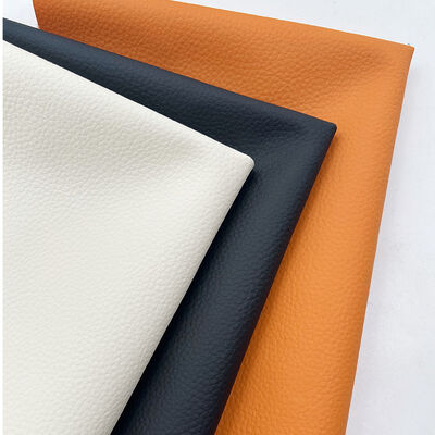 PVC Litchi Texture Waterproof Stretch Synthetic Leather Faux Leather for Chair Sofa Car Foot Bag Outdoor Craft-Price
