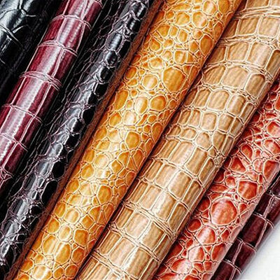 Gorąca sprzedaż PVC błyszcząca wysokiego połysku skóra syntetyczna wzór kamienny do butów torebki notatniki